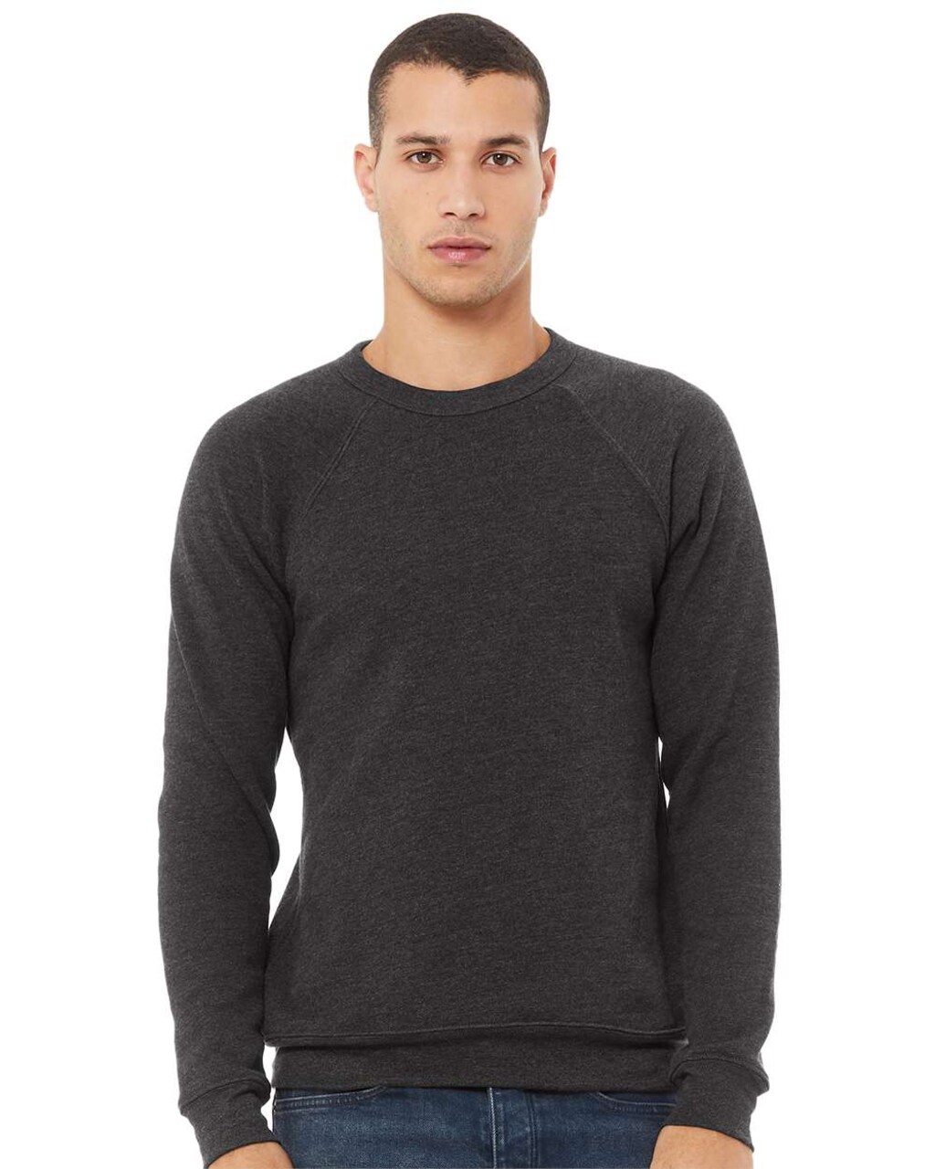 BELLA + CANVAS® Sponge Fleece Raglan Crewneck Long Sleeve Sweatshirt